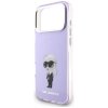 Etui Karl Lagerfeld IML Aquarelle Karl   & Choupette & Logo MagSafe do iPhone 17 Pro Max fioletowy